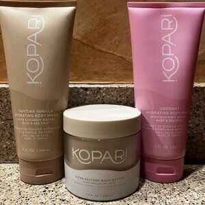 Kopari Jumbo Coconut  & Tahitian Vanilla Hydrating Body Wash & Body Butter!